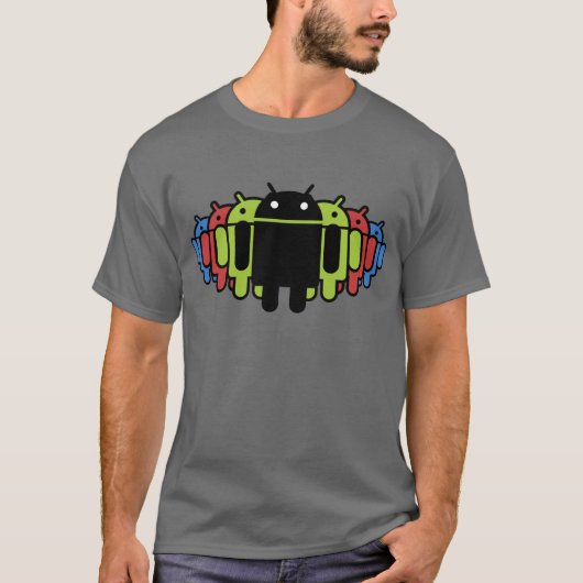 Mehrfarbige Droid Armee T-Shirt (Vorderseite)