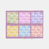 Mehrfarbige Duckies Design Fleece Blanket (Vorderseite (Horizontal))