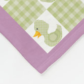 Mehrfarbige Duckies Design Fleece Blanket (Ecke)