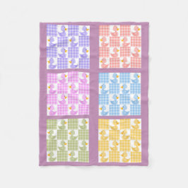 Mehrfarbige Duckies Design Fleece Blanket