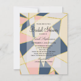 Mehrfarbige, elegante geometrische Dreiecke Einladung