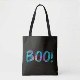 Mehrfarbige falsche Glitter-Halloween-Schrift Tasche