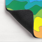 mehrfarbige Farbe Mousepad (Ecke)