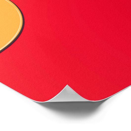 mehrfarbige Farbe Poster (Ecke)