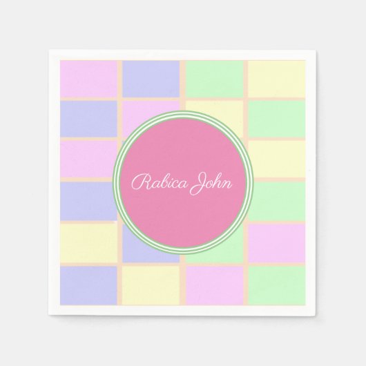 mehrfarbige Farben Serviette (Vorderseite)