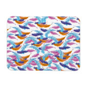 mehrfarbige Feathers Magnet (Horizontal)
