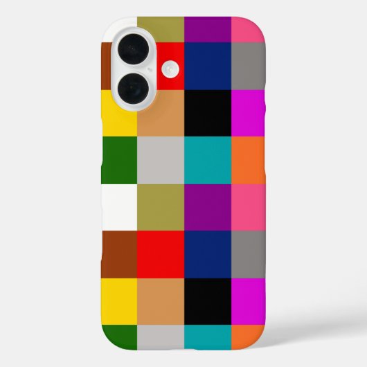 Mehrfarbige Fette Farbblöcke Design Case-Mate iPhone Hülle (Rückseite)