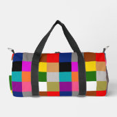 Mehrfarbige Fette Farbblöcke Design  Duffle Bag (Vorderseite)