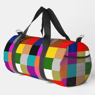 Mehrfarbige Fette Farbblöcke Design Duffle Bag