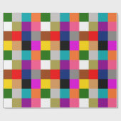 Mehrfarbige Fette Farbblöcke Design  Geschenkpapier (Flach)
