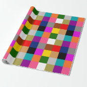 Mehrfarbige Fette Farbblöcke Design  Geschenkpapier (Ungerollt)
