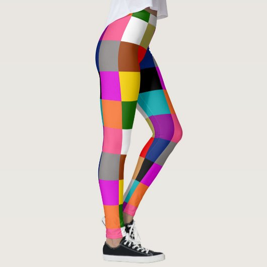 Mehrfarbige Fette Farbblöcke Design  Leggings