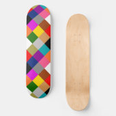 Mehrfarbige Fette Farbblöcke Design Skateboard (Vorderseite)