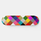 Mehrfarbige Fette Farbblöcke Design Skateboard (Horizontal)