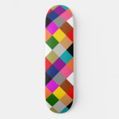 Mehrfarbige Fette Farbblöcke Design Skateboard (Vorderseite)