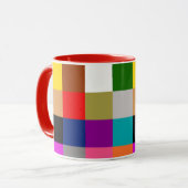 Mehrfarbige Fette Farbblöcke Design  Tasse (Vorderseite Links)
