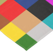 Mehrfarbige Fette Farbblöcke Design  Tischdecke (Schrägansicht)