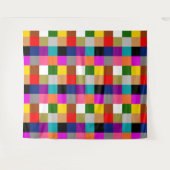 Mehrfarbige Fette Farbblöcke Design Wandteppich (Vorderseite (Horizontal))