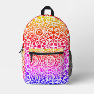 Mehrfarbige Filigranarbeit Bedruckter Rucksack