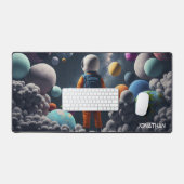 Mehrfarbige Flugzeuge Raumfahrt Schreibtischunterlage (Tastatur & Maus)