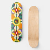 Mehrfarbige Form 1 Skateboard (Vorderseite)