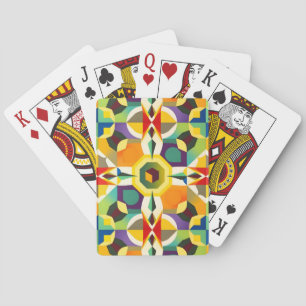 Mehrfarbige Form 1 Spielkarten