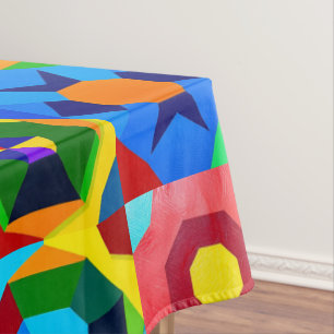 Mehrfarbige Formen 2 Tischdecke