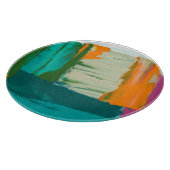 Mehrfarbige freie Ausdruck-Malerei Schneidebrett (Ecke)