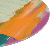 Mehrfarbige freie Ausdruck-Malerei Schneidebrett (Ecke)