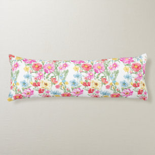Mehrfarbige Frühlingsblumen Kissen
