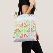 Mehrfarbige funky Tragetasche Tasche (Von Nahem)