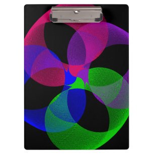 Mehrfarbige Fusion Geometrische Klemmmappe Klemmbrett