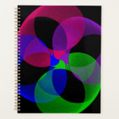 Mehrfarbige Fusions-Geometrie-Spiral-Planer Planer (Vorderseite)