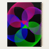 Mehrfarbige Fusions-Geometrie-Spiral-Planer Planer (Rückseite)