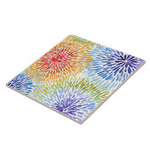 Mehrfarbige gefärbte Krawatte Fliese (Seite)