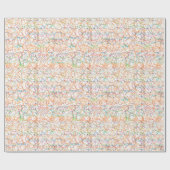 Mehrfarbige Gekritzel Geschenkpapier (Flach)