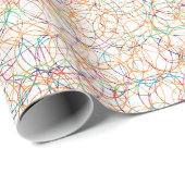 Mehrfarbige Gekritzel Geschenkpapier (Rolleneckpunkt)