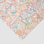 Mehrfarbige Gekritzel Seidenpapier (Ausschnitt)