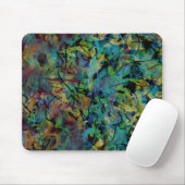 Mehrfarbige gekritzelte abstrakte Kunst Mousepad (Mit Mouse)