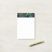 Mehrfarbige gekritzelte abstrakte Kunst Post-it Klebezettel (Auf Schreibtisch)