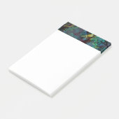 Mehrfarbige gekritzelte abstrakte Kunst Post-it Klebezettel (angewinkelt)