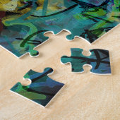 Mehrfarbige gekritzelte abstrakte Kunst Puzzle (Seite)
