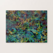 Mehrfarbige gekritzelte abstrakte Kunst Puzzle (Horizontal)