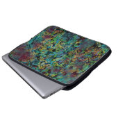 Mehrfarbige gekritzelte abstrakte laptopschutzhülle (Vorne Knopf)
