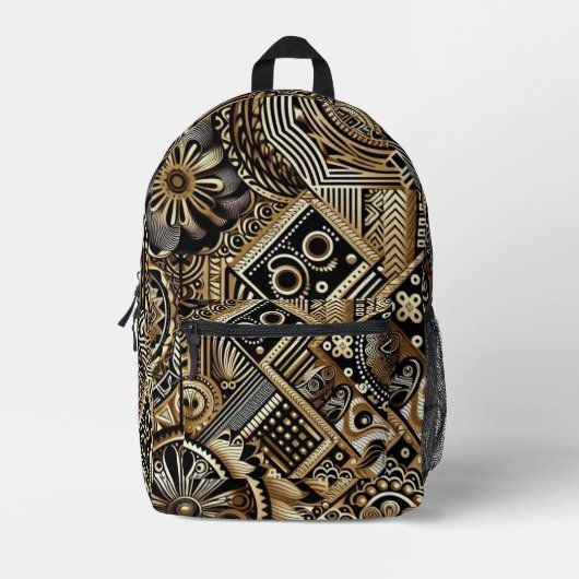 Mehrfarbige gemusterte Rucksack (Vorderseite)