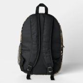 Mehrfarbige gemusterte Rucksack (Rückseite)
