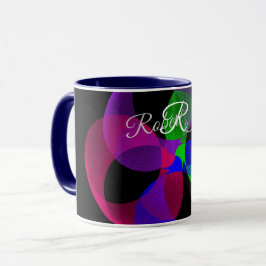 Mehrfarbige geometrische Fusion Coffee Mug Tasse
