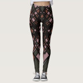 mehrfarbige geometrische Leggings von Joya Eve (Vorderseite)