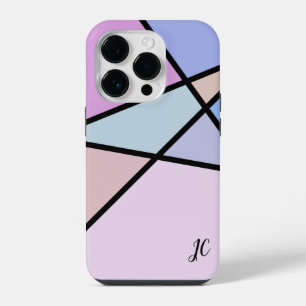 Mehrfarbige geometrische Linien und Formen iPhone 14 Pro Hülle