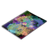 Mehrfarbige geometrische Mandalas Notizblock (Linke Seite)